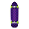 Old School Longboard Complete - Checker Purple
