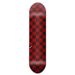 Yocaher Graphic Skateboard Deck - Checker Red