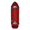 Old School Longboard Complete - Checker Red