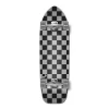 Old School Longboard Complete - Checker Silver