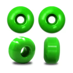 Green BLANK Skateboard WHEELS 52mm (Set Of 4)