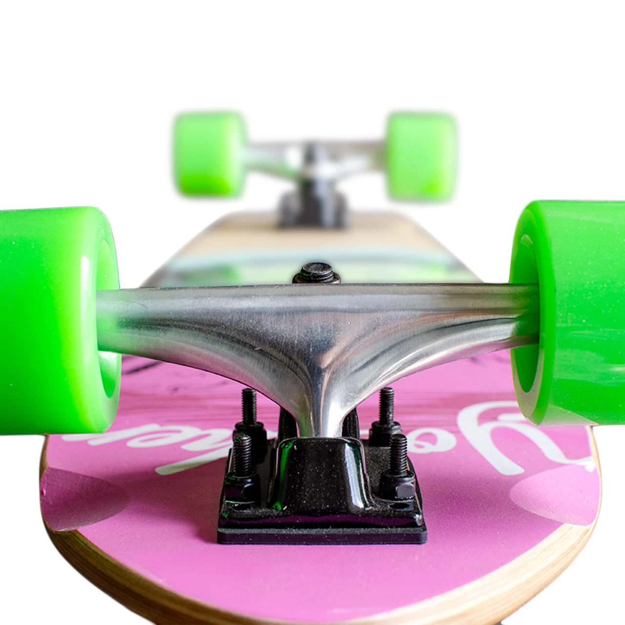 Kicktail Longboard Complete - VW Series - Pink N' Mint 4 Kicktail Longboard Complete - VW Series - Pink N' Mint - Image 4