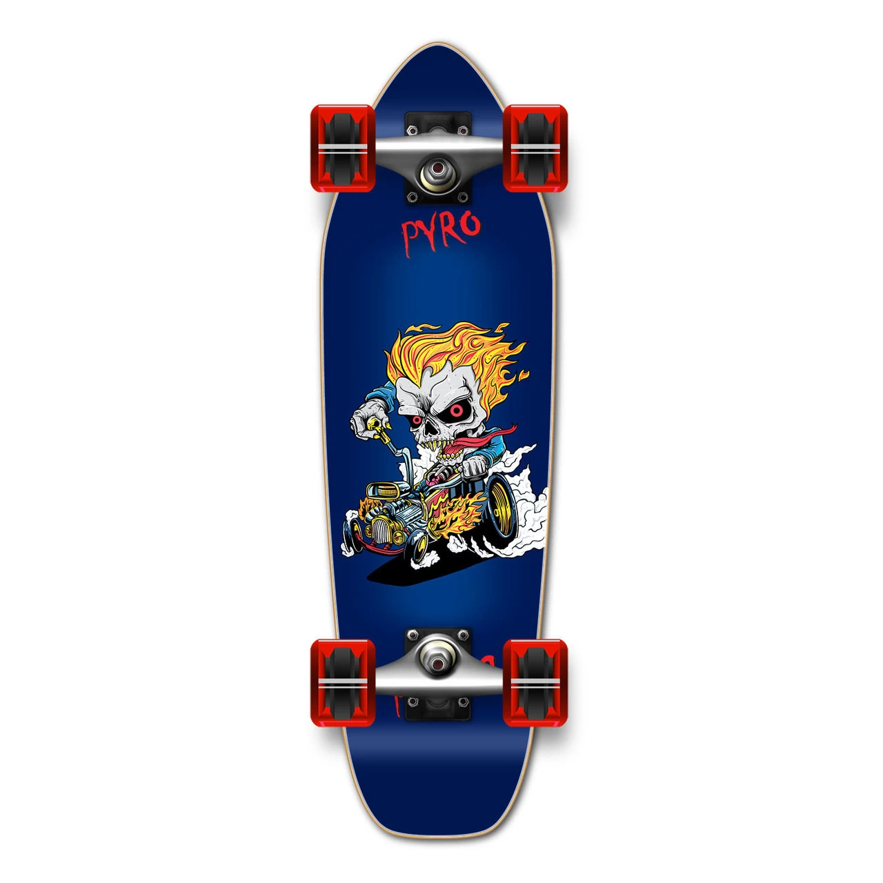 Yocaher Complete Mini Cruiser Skateboard Longboard - Hot Rod Pyro 1 Yocaher Complete Mini Cruiser Skateboard Longboard - Hot Rod Pyro