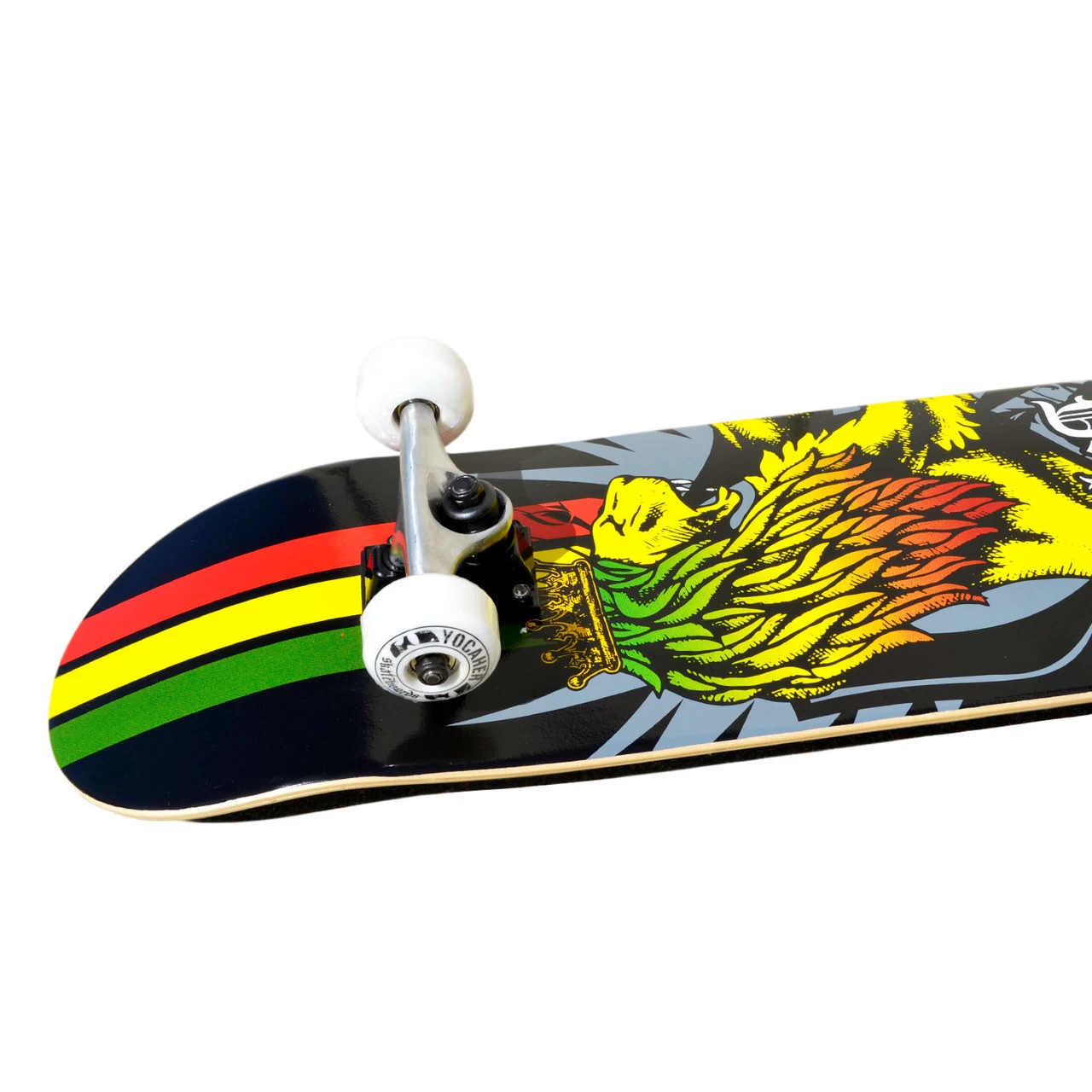 Yocaher Graphic Complete 7.75" Skateboard - Rasta 4 Yocaher Graphic Complete 7.75" Skateboard - Rasta - Image 4