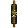 Drop Down Rasta Longboard Deck