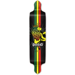 Drop Down Rasta Longboard Deck