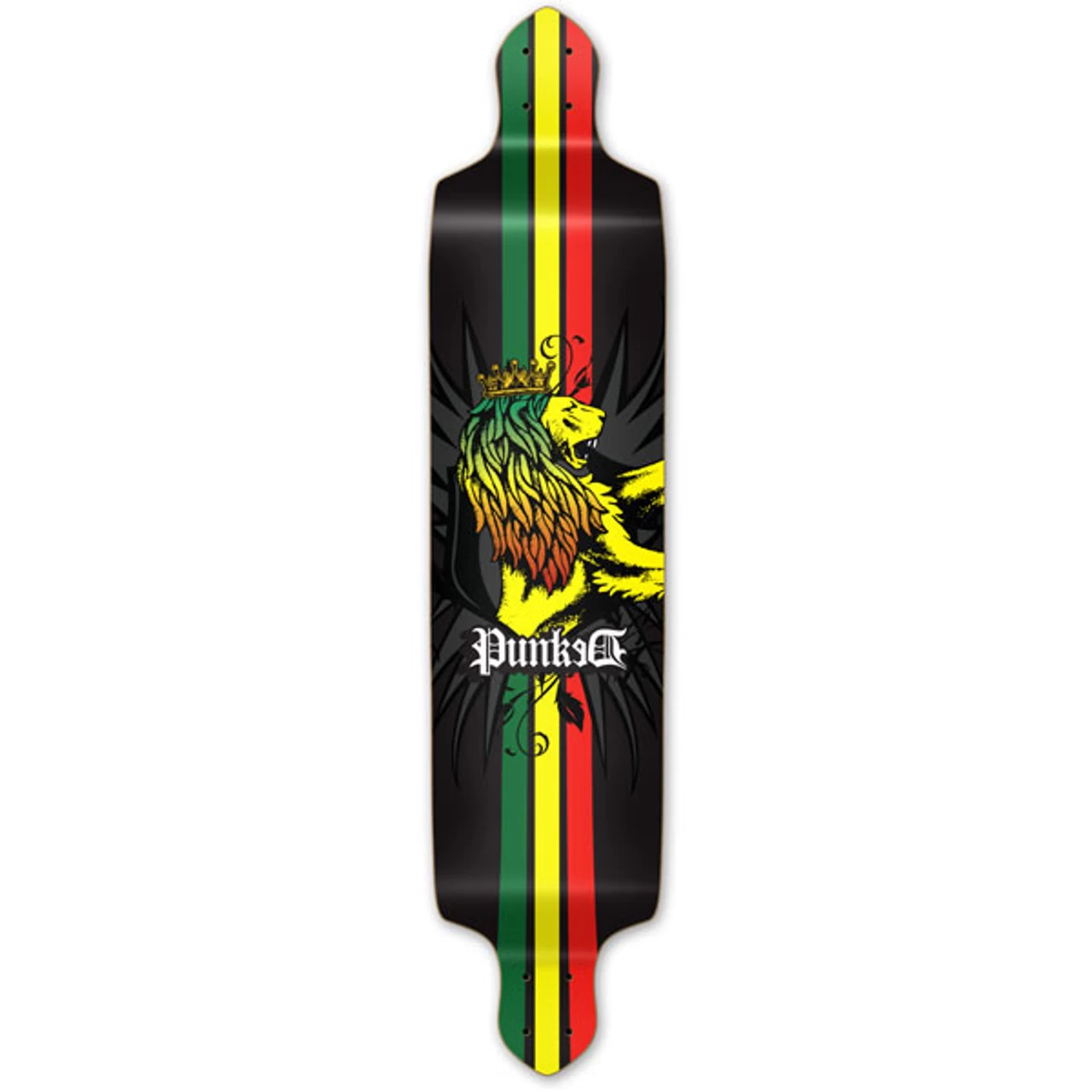Drop Down Rasta Longboard Deck 1 Drop Down Rasta Longboard Deck