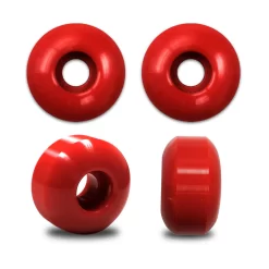 Red BLANK Skateboard WHEELS 52mm (Set Of 4)