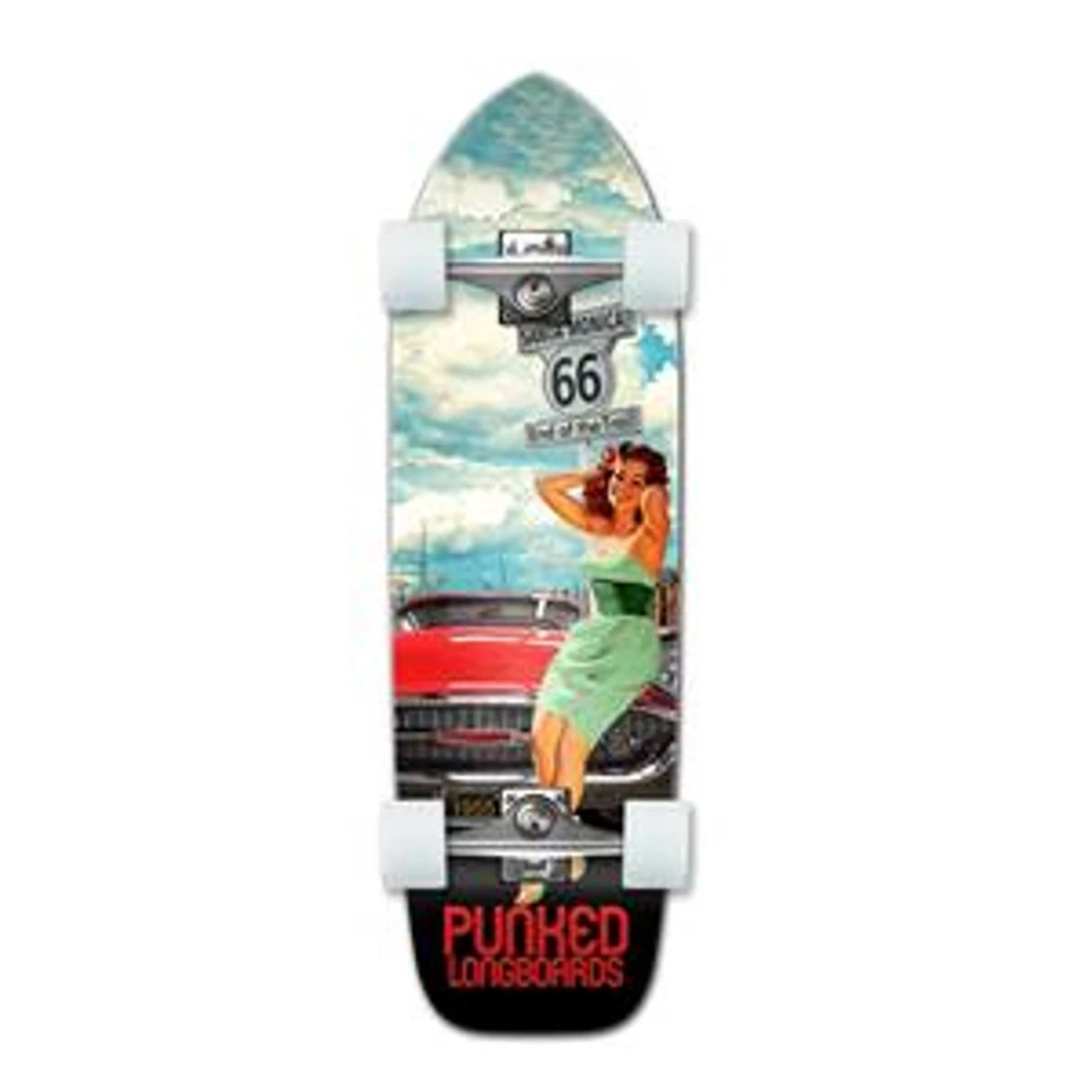 Old School Longboard Complete -Route 66 Series - RTE-66 1 Old School Longboard Complete -Route 66 Series - RTE-66