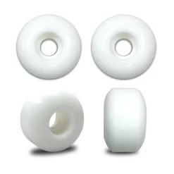 White BLANK Skateboard WHEELS 54mm (Set Of 4)